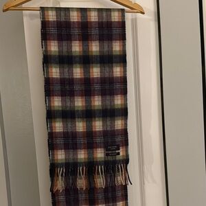 Plaid lambswool scarf